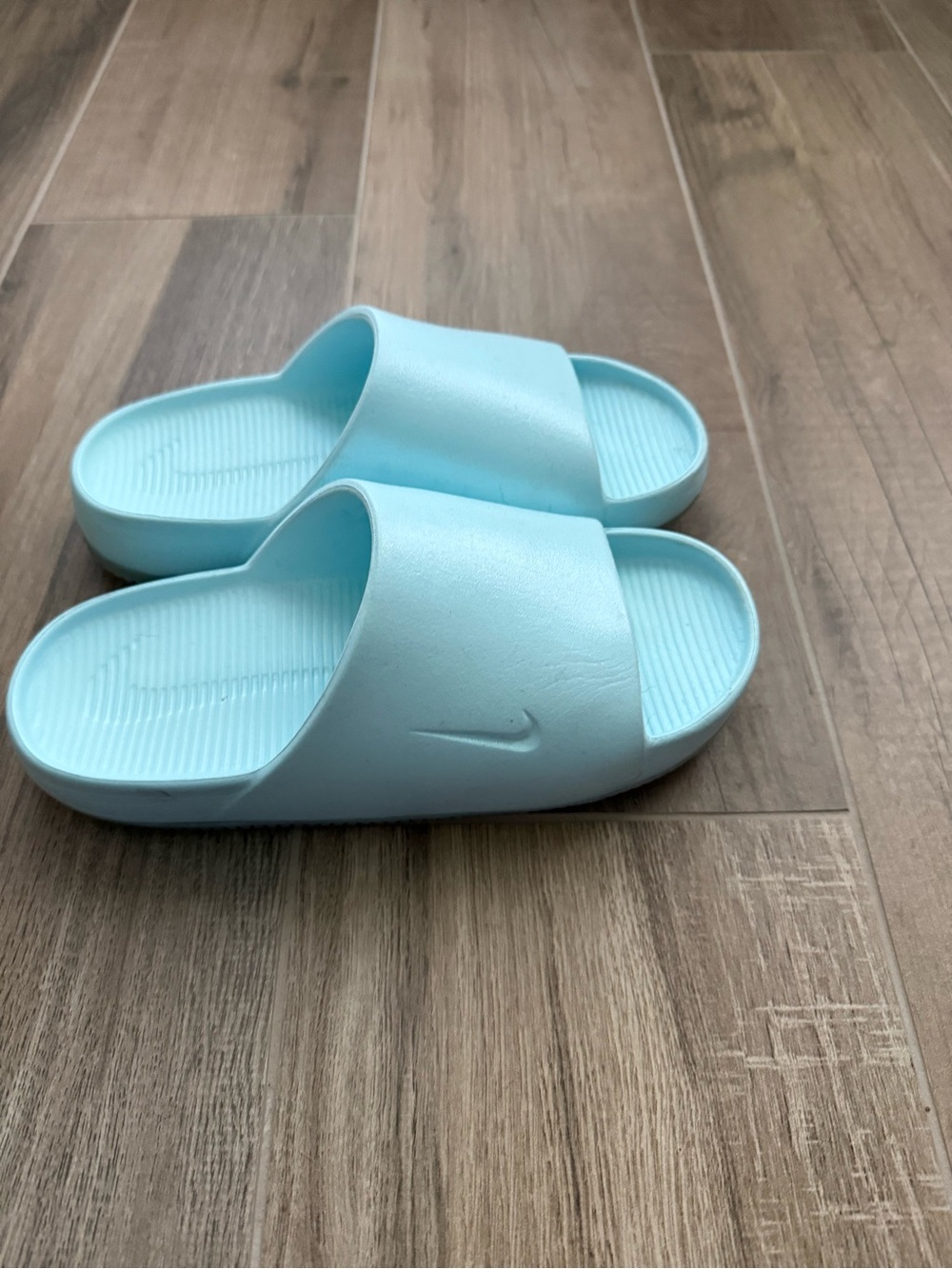Nike Light Blue Women's Calm Slide Sandals - Picture 2 of 3